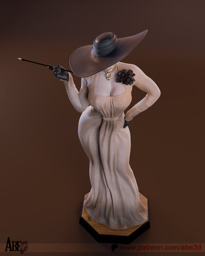 Lady Dimitrescu Statue 3D-Printed Kit