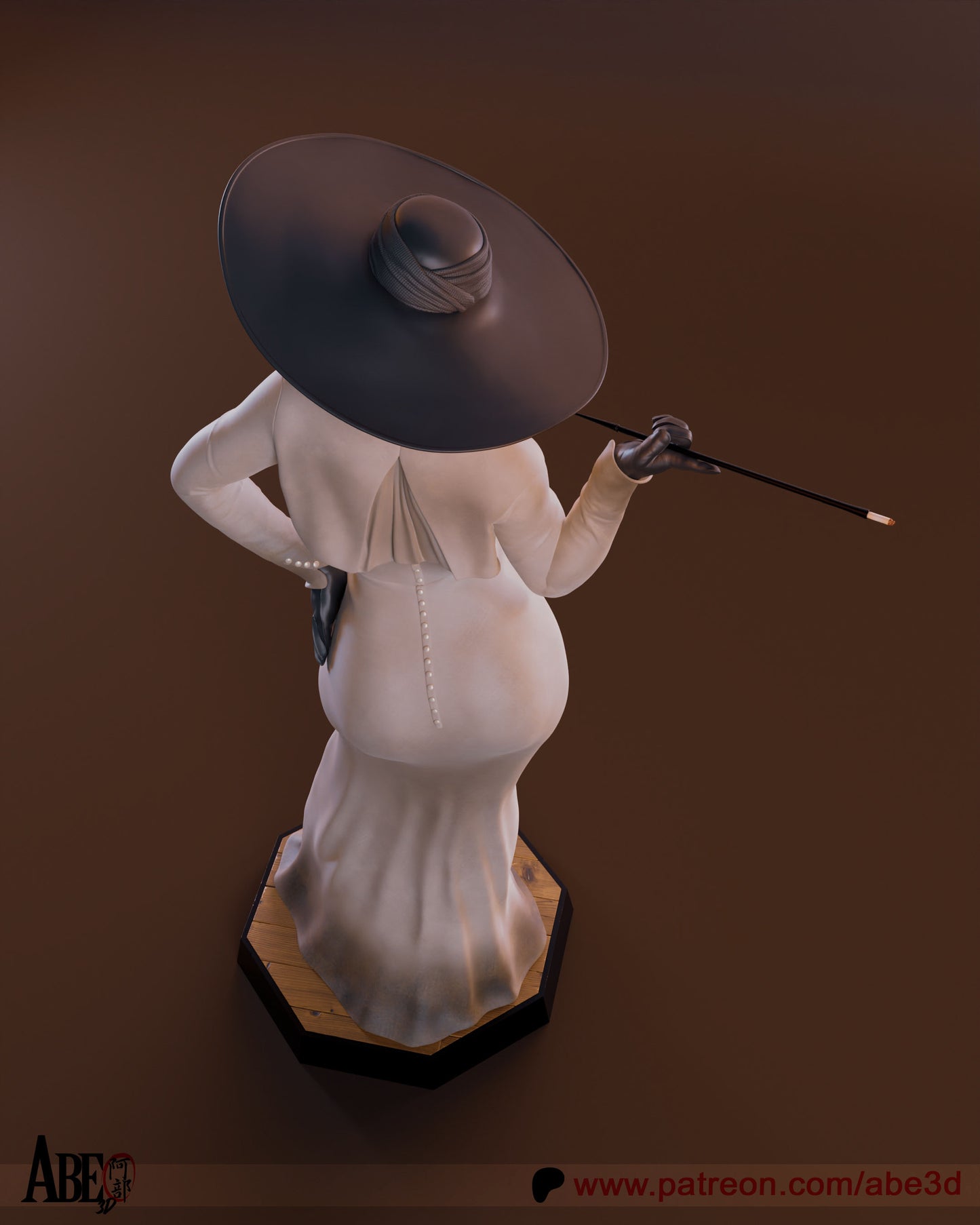 Lady Dimitrescu Statue 3D-Printed Kit
