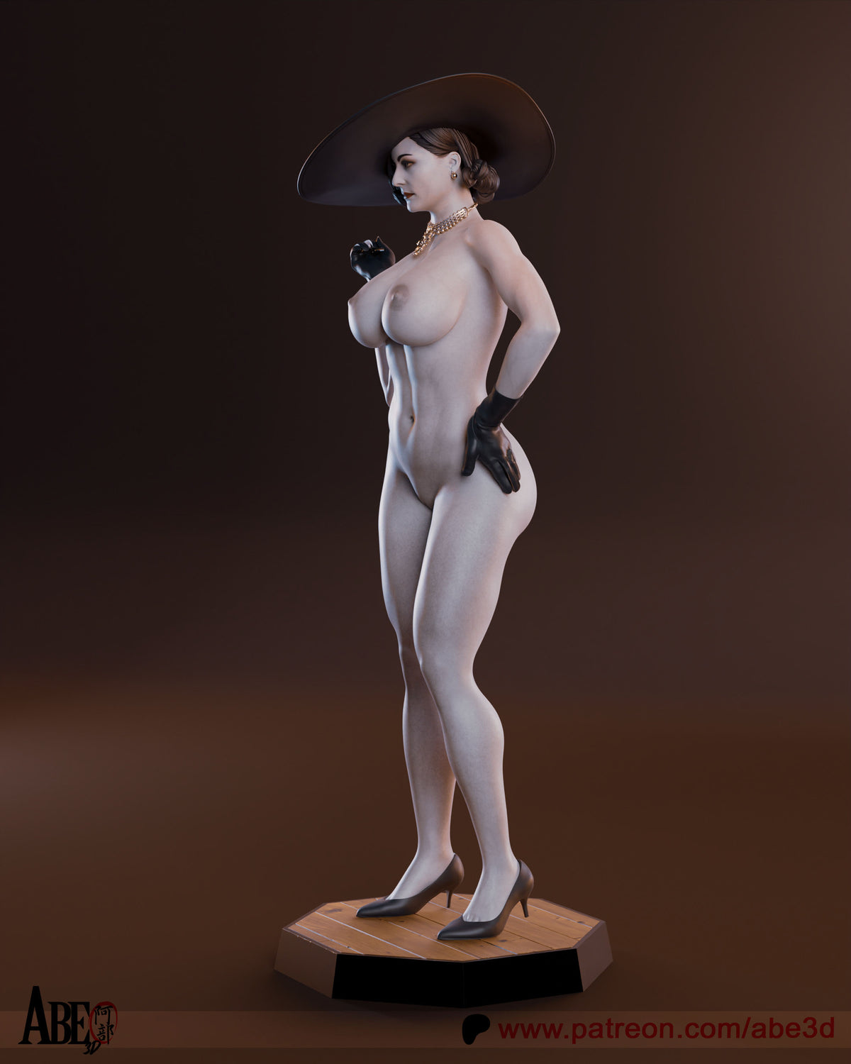 Lady Dimitrescu Statue 3D-Printed Kit