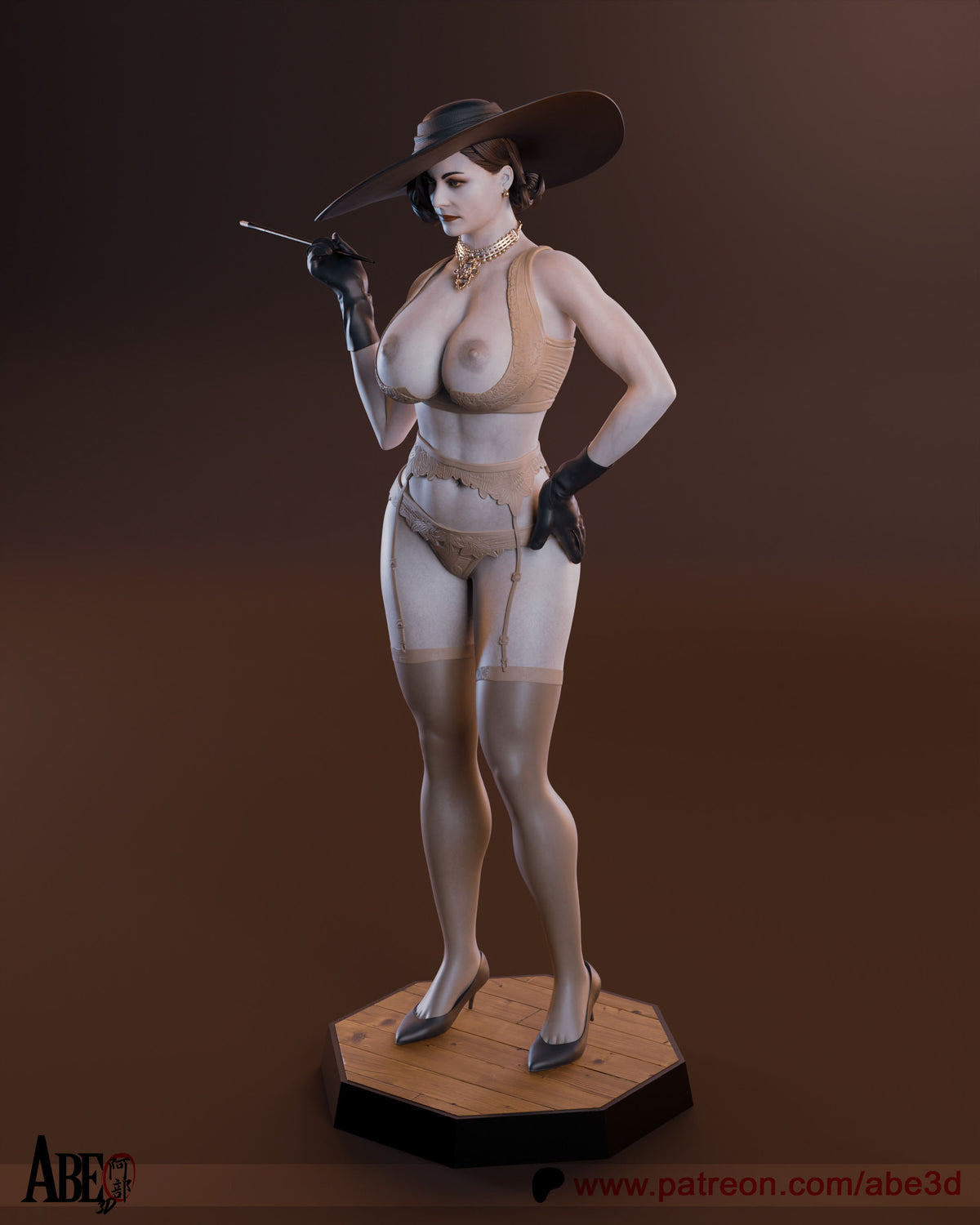 Lady Dimitrescu Statue 3D-Printed Kit