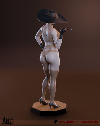 Lady Dimitrescu Statue 3D-Printed Kit