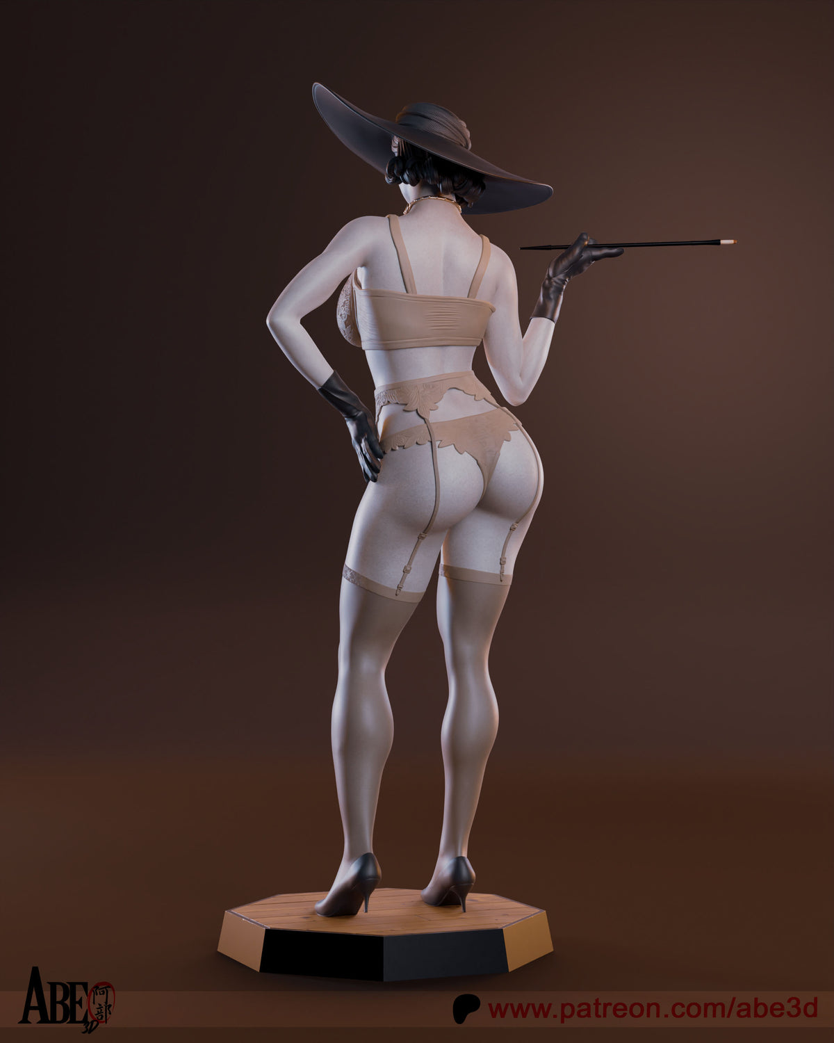 Lady Dimitrescu Statue 3D-Printed Kit
