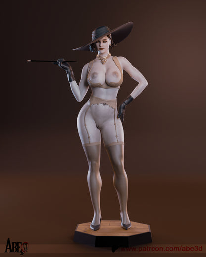 Lady Dimitrescu Statue 3D-Printed Kit