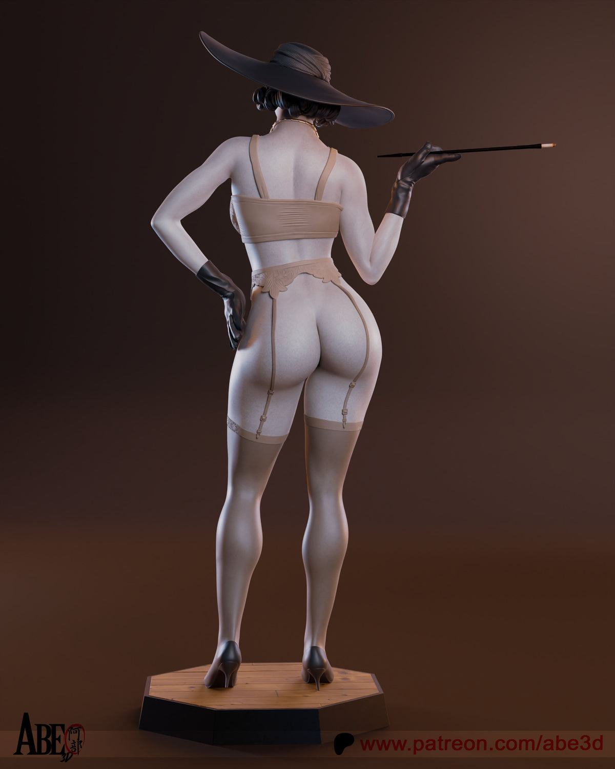 Lady Dimitrescu Statue 3D-Printed Kit