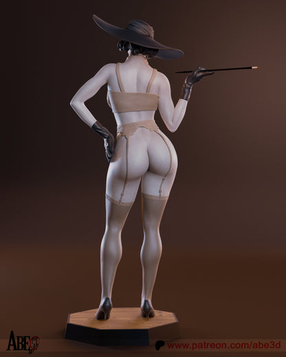 Lady Dimitrescu Statue 3D-Printed Kit