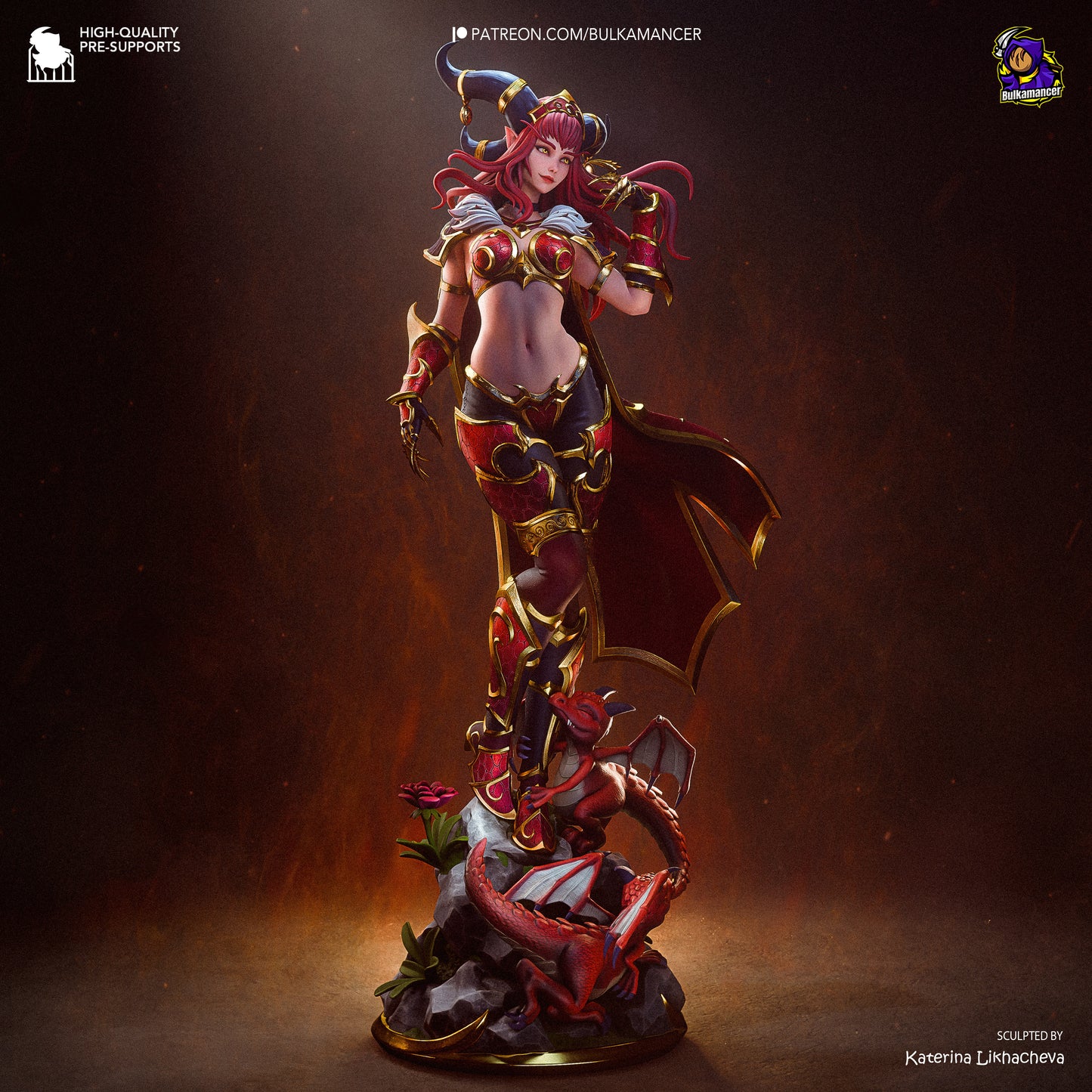 Alextrasza Statue 3D-Printed Kit