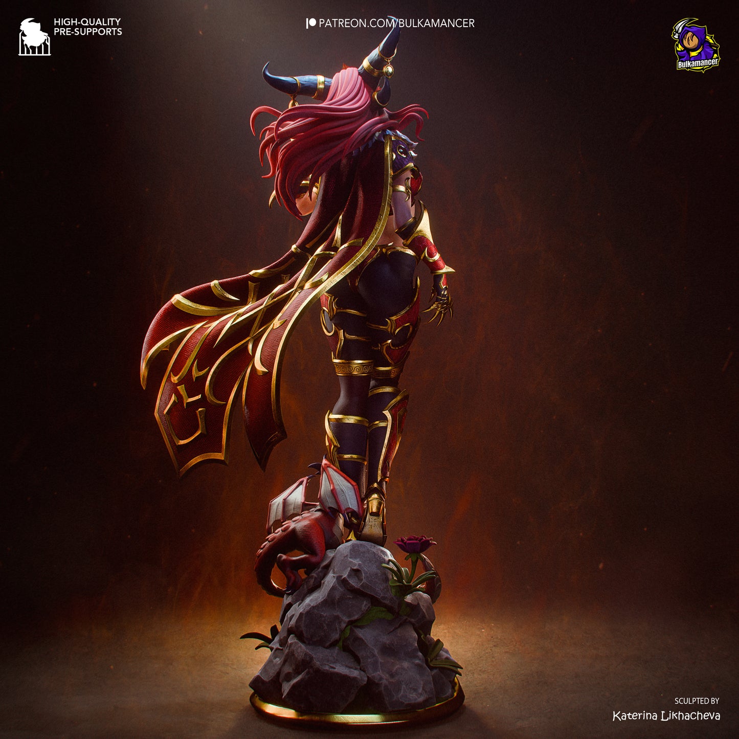 Alextrasza Statue 3D-Printed Kit