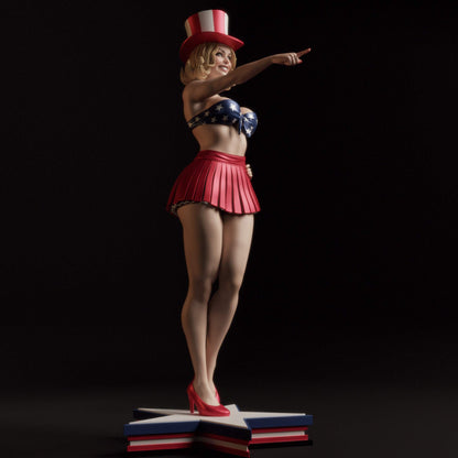 All American Bombshell Statue 3D-Printed Kit