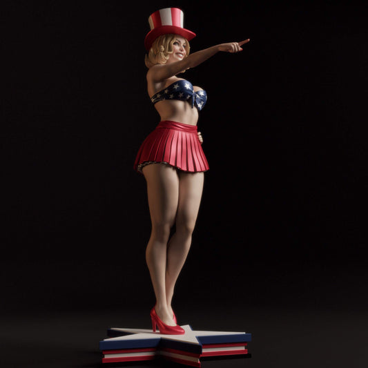 All American Bombshell Statue 3D-Printed Kit