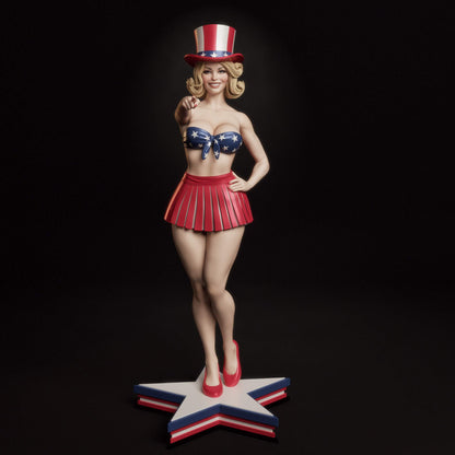 All American Bombshell Statue 3D-Printed Kit