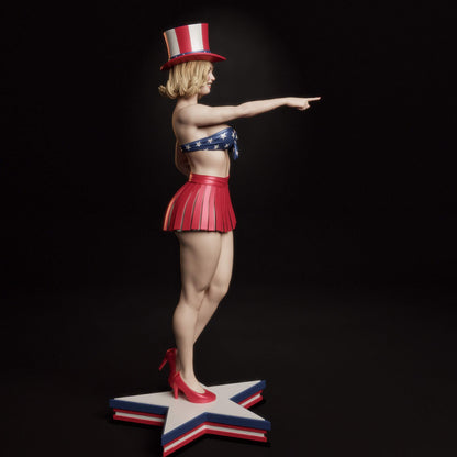 All American Bombshell Statue 3D-Printed Kit