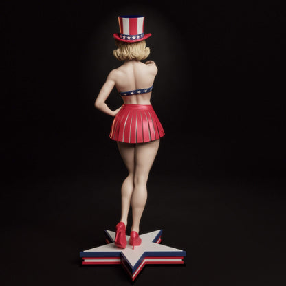 All American Bombshell Statue 3D-Printed Kit
