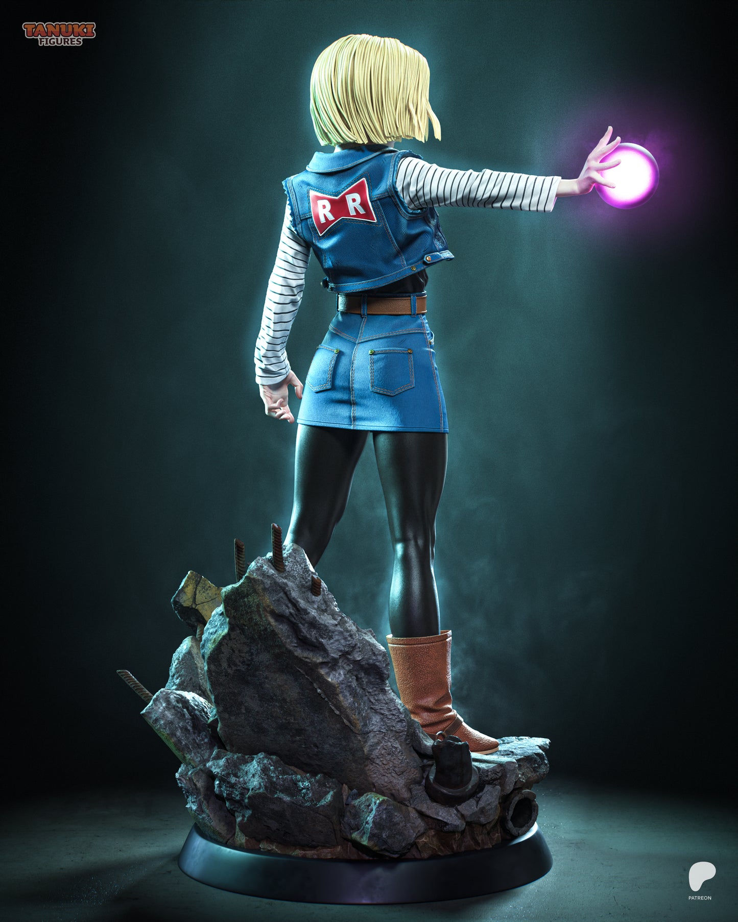 Android 18 Statue 3D-Printed Kit