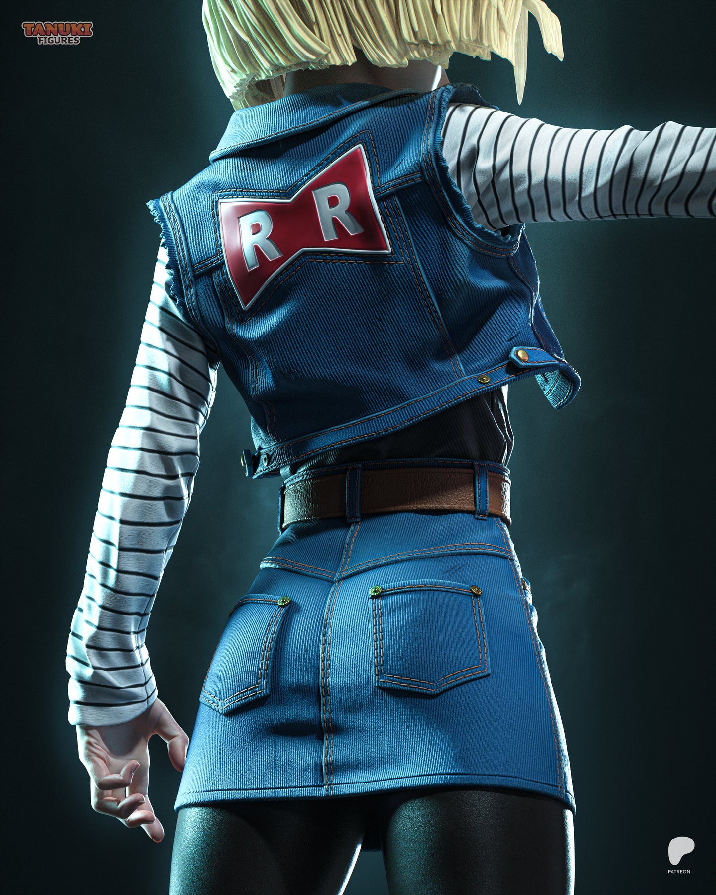 Android 18 Statue 3D-Printed Kit