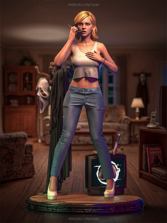 Cindy (Scary Movie) Statue 3D-Printed Kit