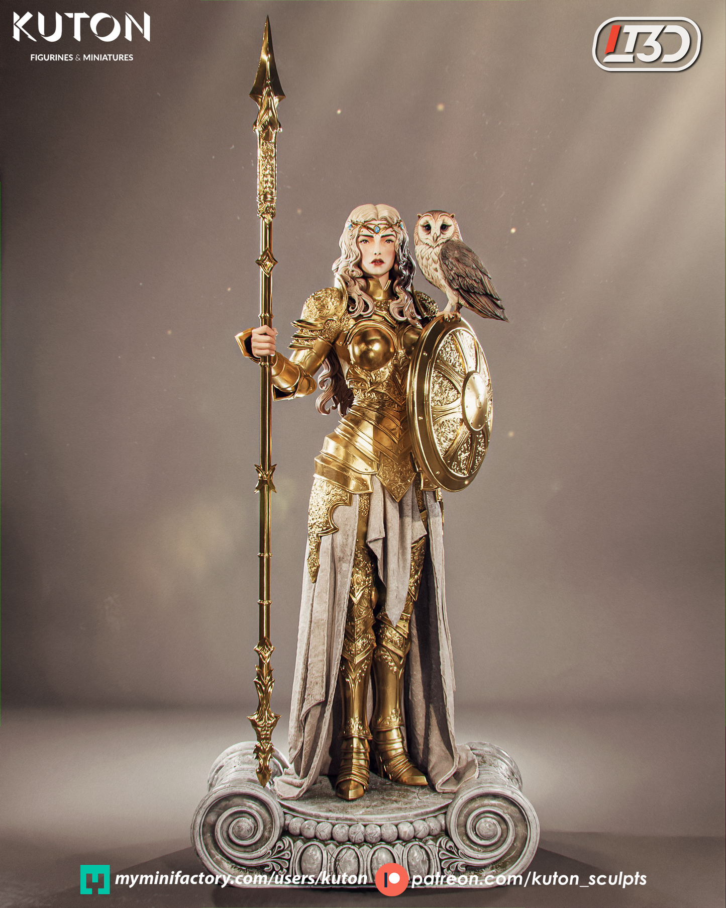 Aurelia Statue 3D-Printed Kit