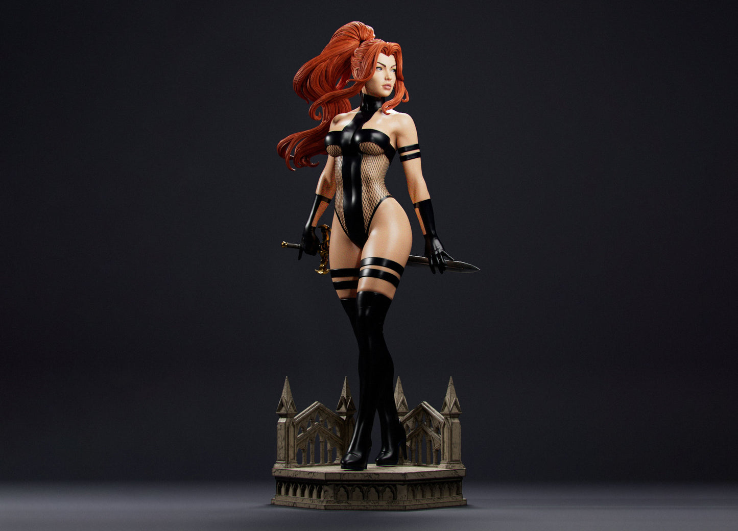 Avengelyne Statue 3D-Printed Kit