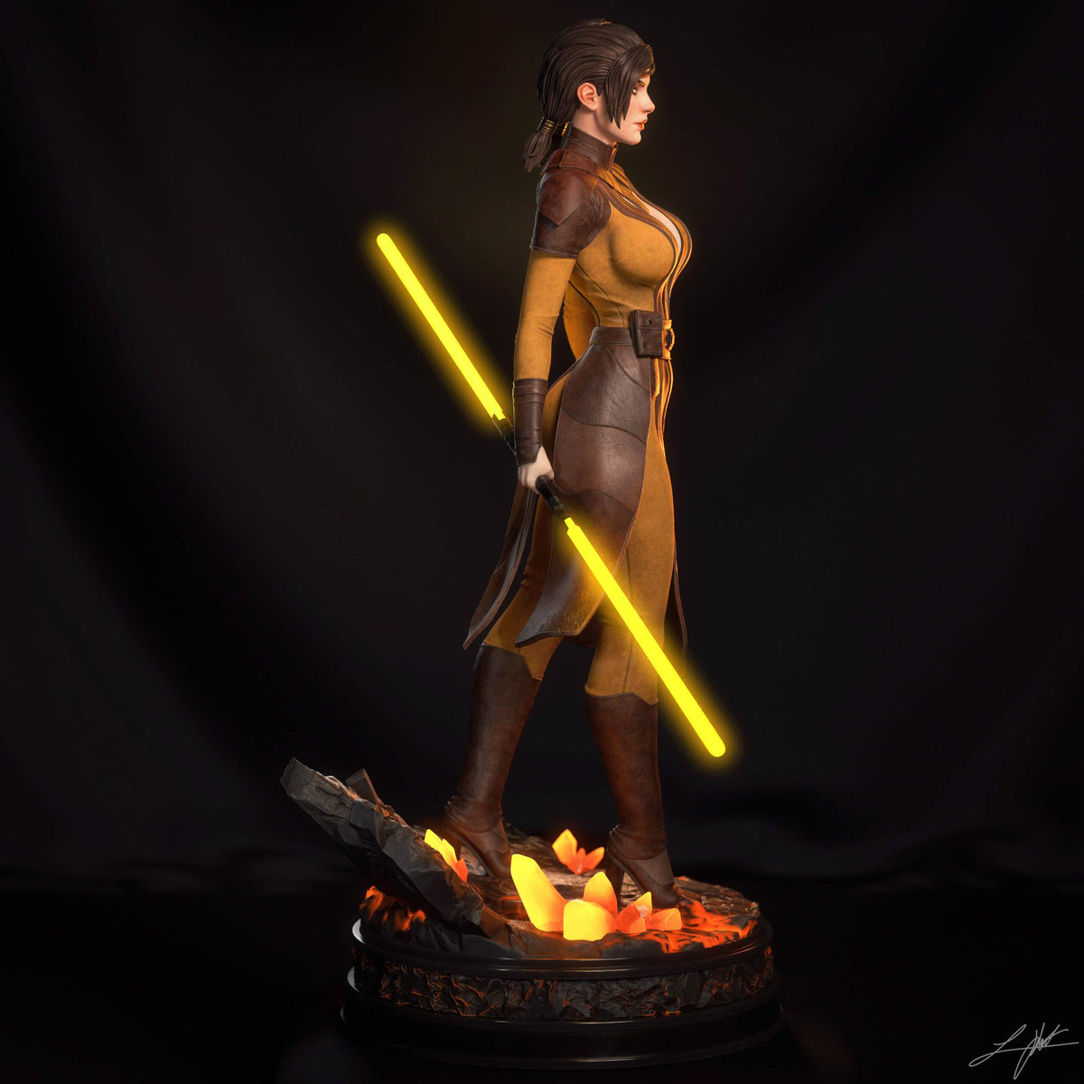 Bastila Shan Statue 3D-Printed Kit