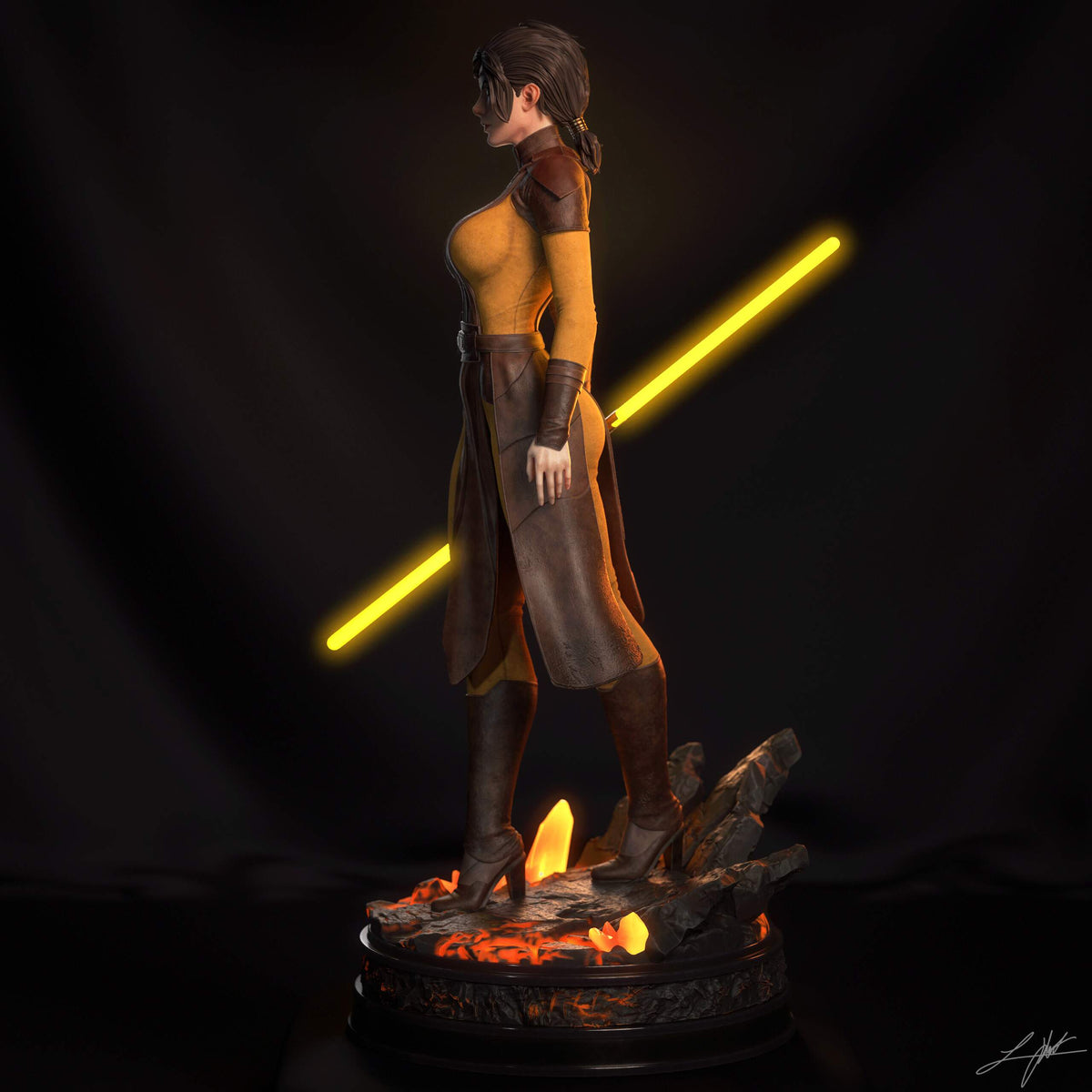 Bastila Shan Statue 3D-Printed Kit