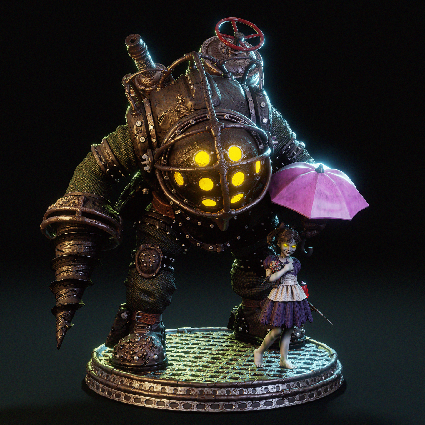 Big Daddy Statue 3D-Printed Kit