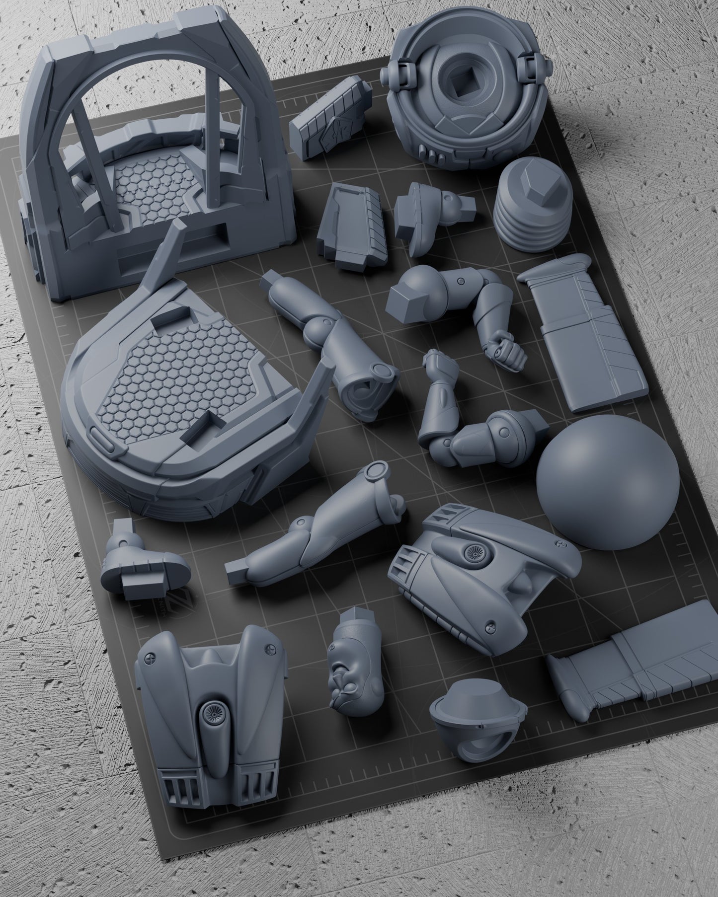 Buzz Lightyear Statue 3D-Printed Kit