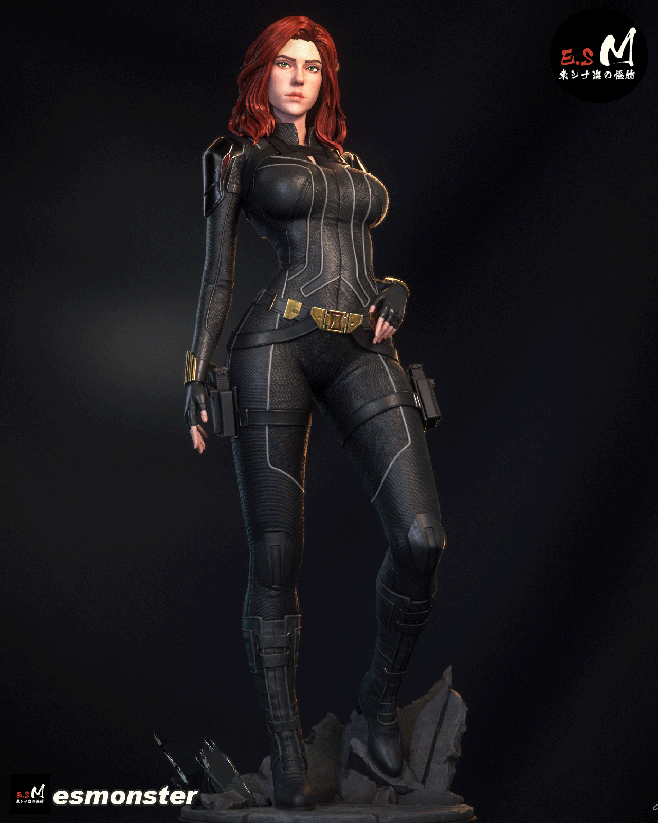 Black Widow Statue
