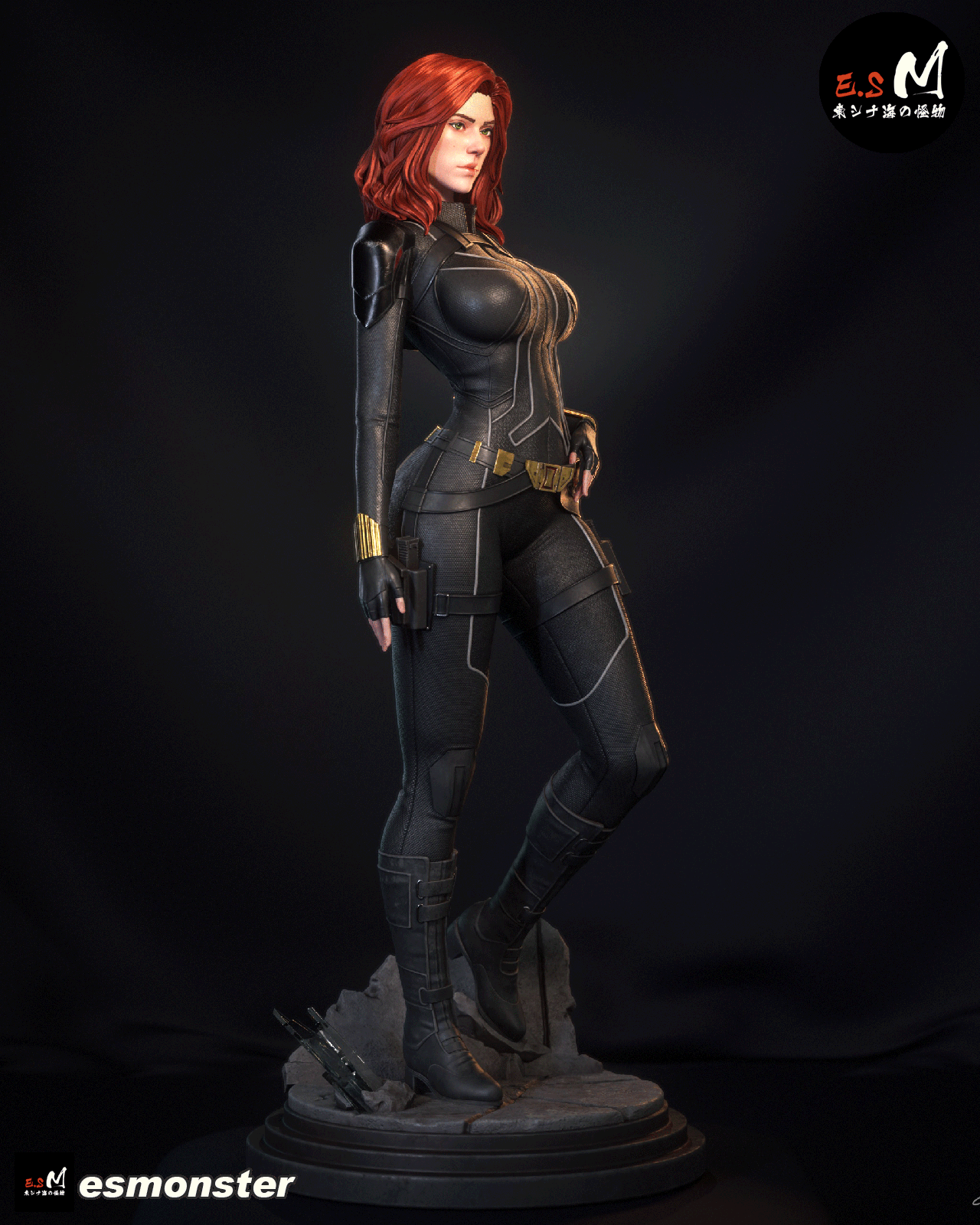 Black Widow Statue