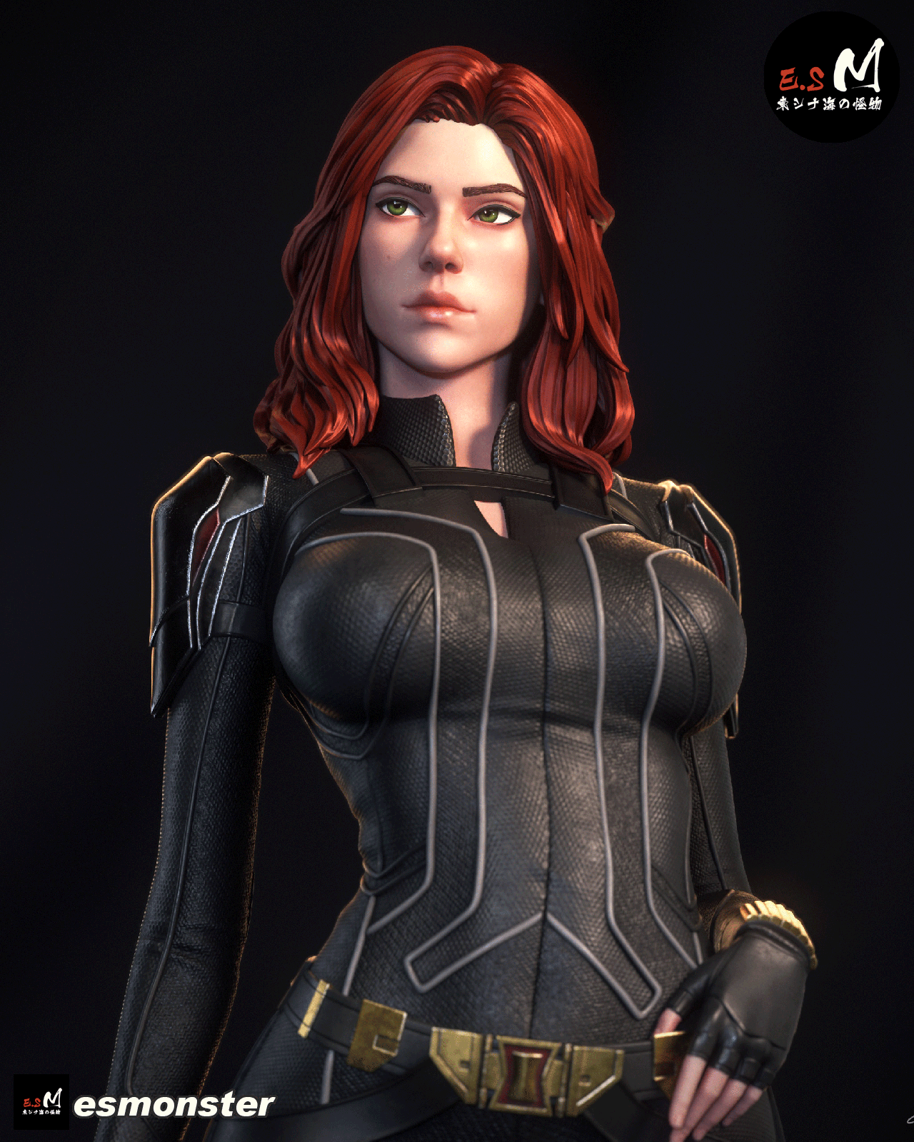 Black Widow Statue