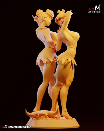 Vilma & Betty Statue 3D-Printed Kit
