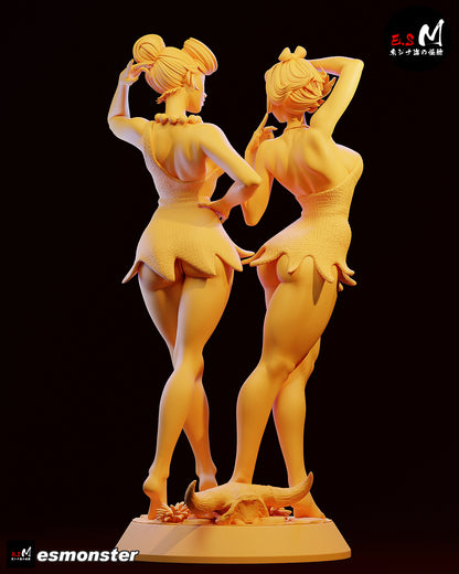 Vilma & Betty Statue 3D-Printed Kit