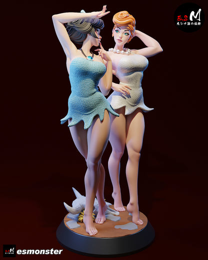 Vilma & Betty Statue 3D-Printed Kit