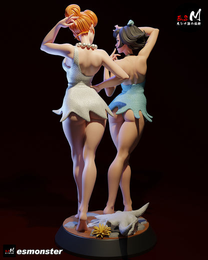 Vilma & Betty Statue 3D-Printed Kit