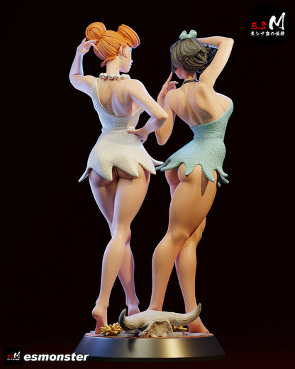 Vilma & Betty Statue 3D-Printed Kit