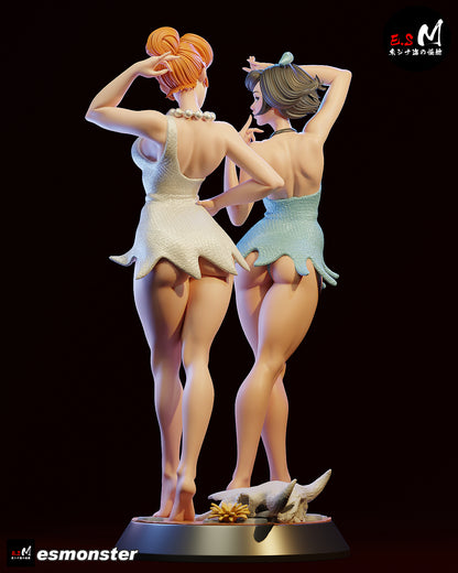 Vilma & Betty Statue 3D-Printed Kit