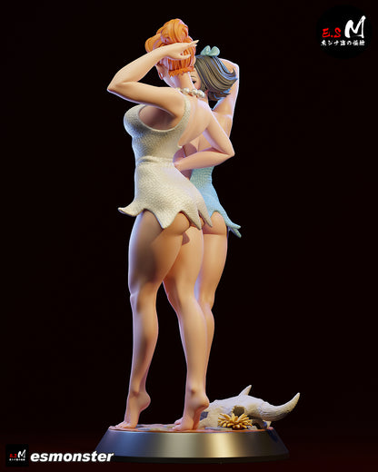 Vilma & Betty Statue 3D-Printed Kit