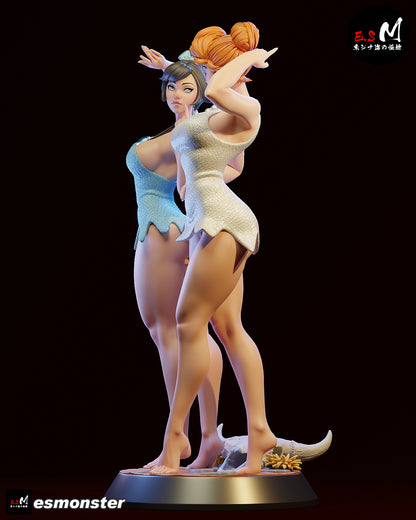 Vilma & Betty Statue 3D-Printed Kit