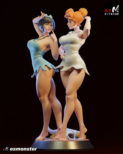Vilma & Betty Statue 3D-Printed Kit