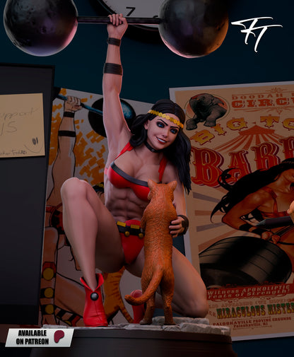Big Barda Statue 3D-Printed Kit
