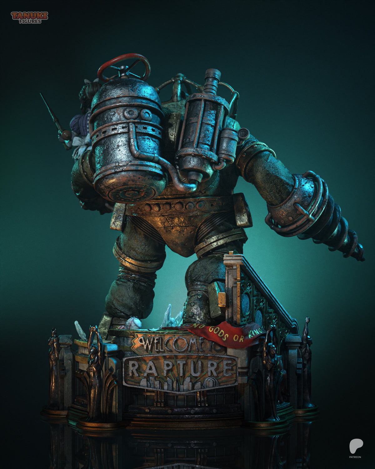 Big Daddy Statue 3D-Printed Kit