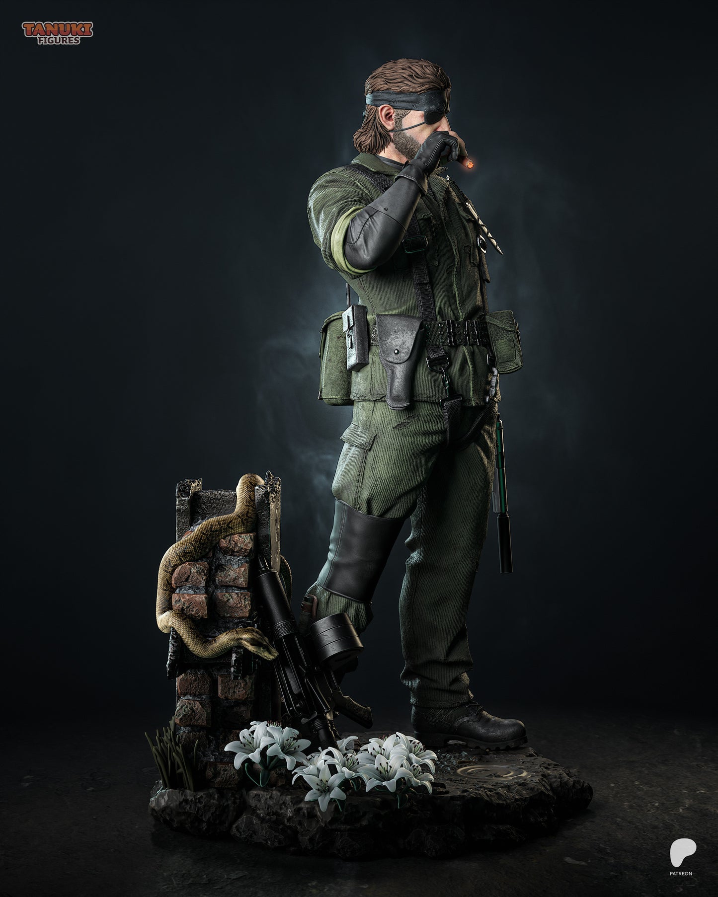 Big Boss-MGS Statue 3D-Printed Kit