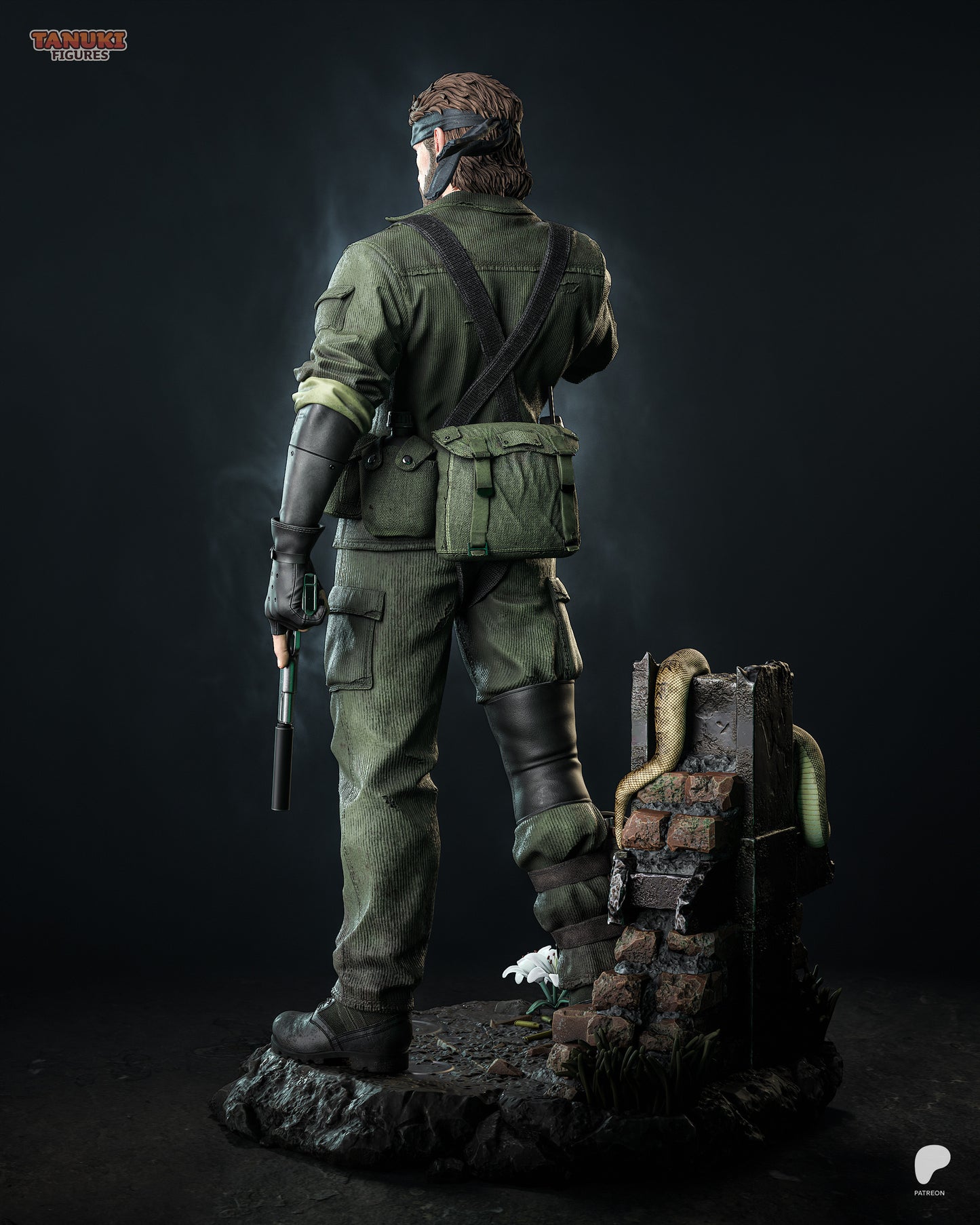 Big Boss-MGS Statue 3D-Printed Kit