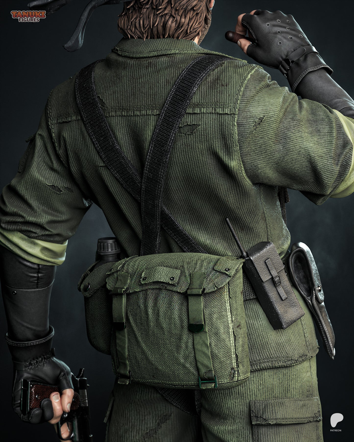 Big Boss-MGS Statue 3D-Printed Kit
