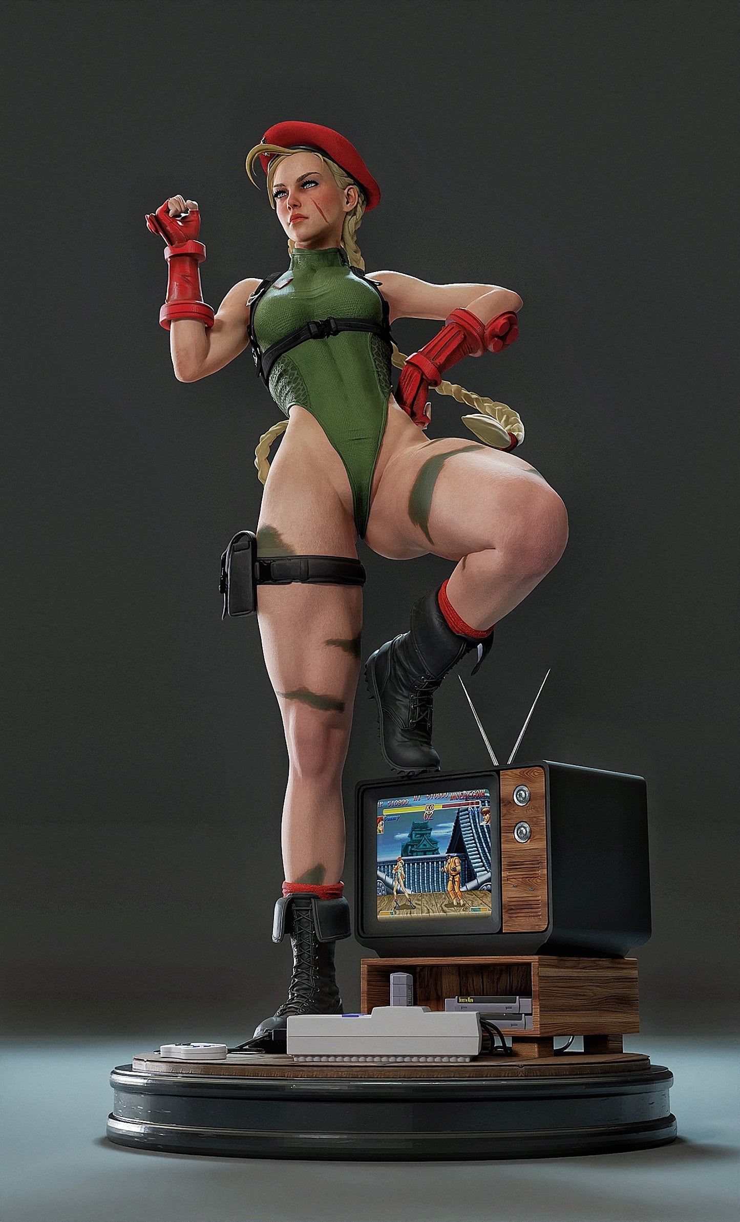 Cammy Statue 3D-Printed Kit