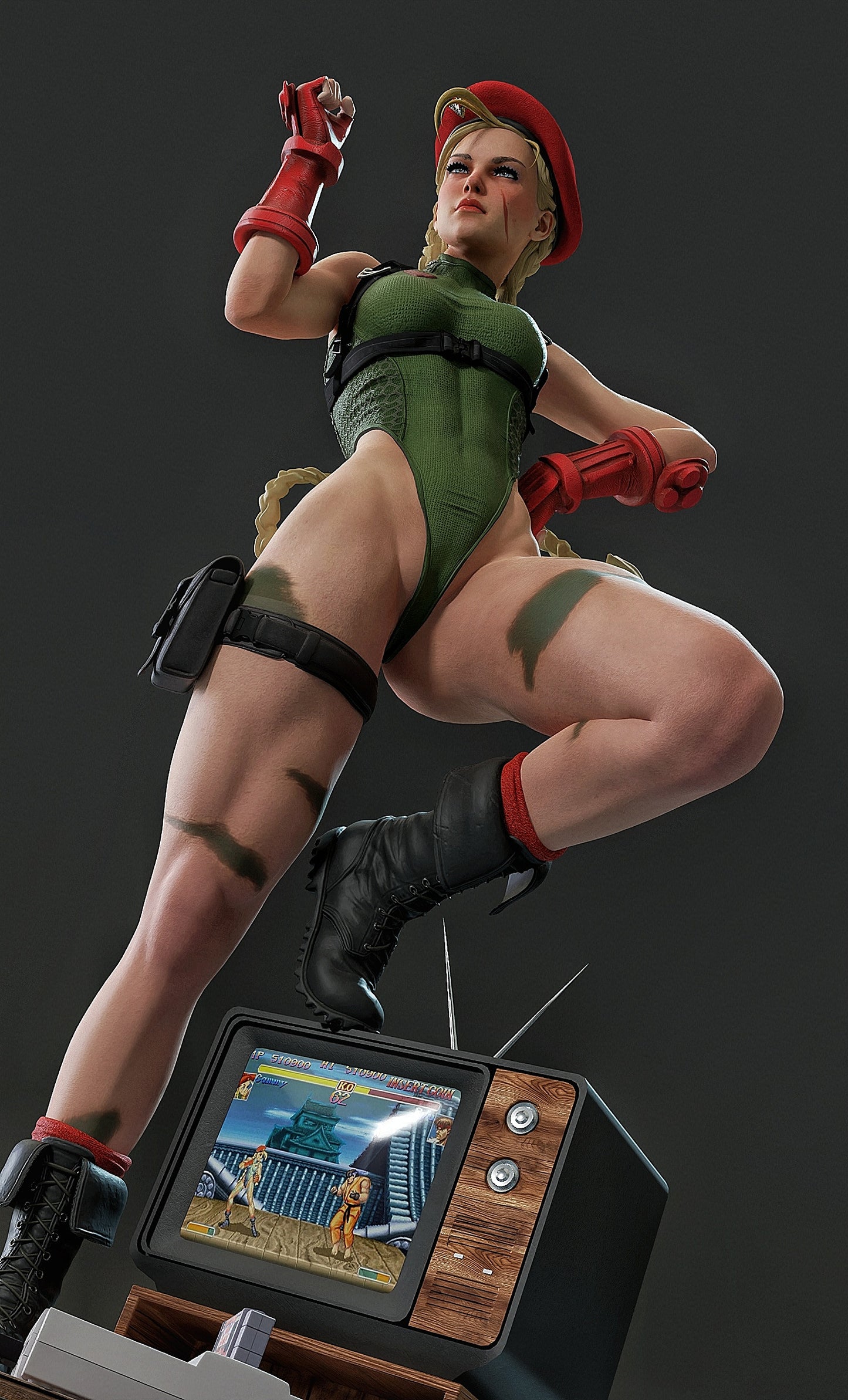 Cammy Statue 3D-Printed Kit