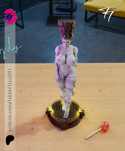 Bride Frankenstein Statue