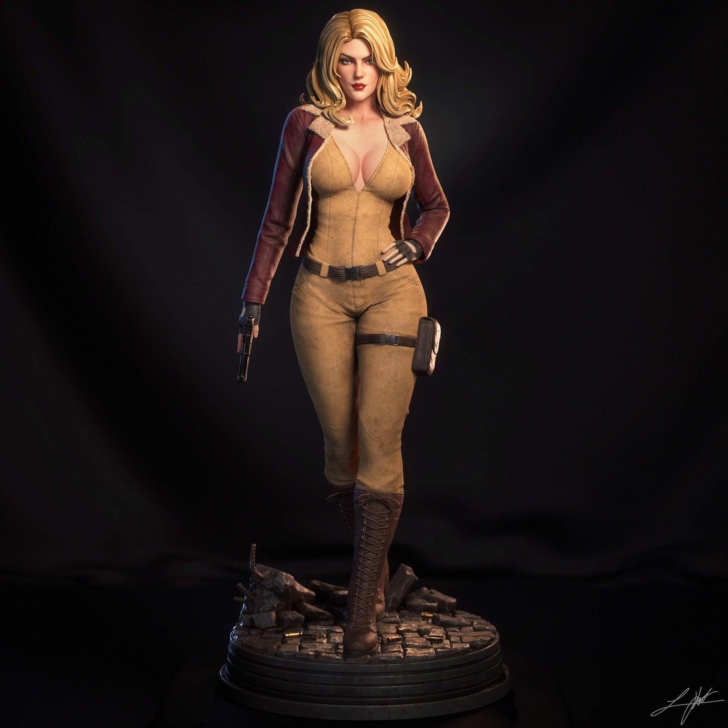 Cover Girl Statue 3D-Printed Kit