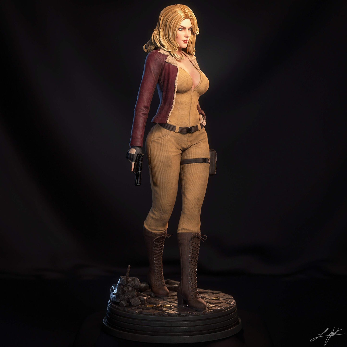 Cover Girl Statue 3D-Printed Kit