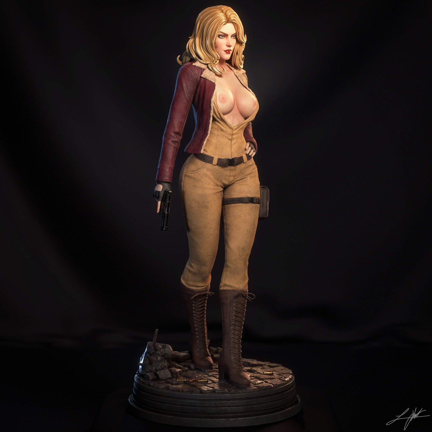 Cover Girl Statue 3D-Printed Kit