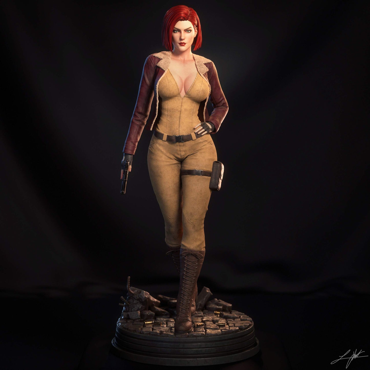 Cover Girl Statue 3D-Printed Kit