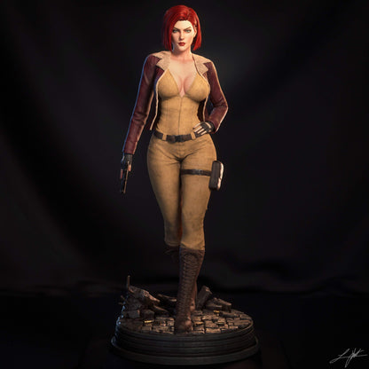 Cover Girl Statue 3D-Printed Kit